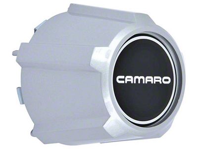 Z28 N90 Wheel Center Caps; Silver and Black (82-92 Camaro)