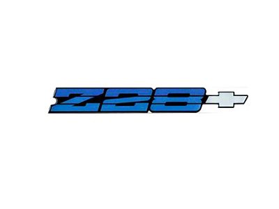 Camaro Z28 Rear Panel Emblem, Blue Metallic, 1986-1987