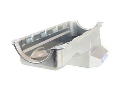 Canton Big Block Chevy Mark 4 Early Chevelle T-Sump Street Oil Pan; Zinc Plated (66-74 Corvette C2 & C3)