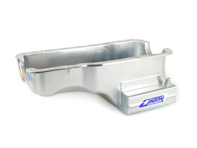 Canton 351W Front T-Sump Street Road Race Oil Pan; Zinc Plated (77-79 Thunderbird)