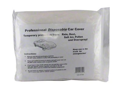 Plastic Car Cover (Universal; Some Adaptation May Be Required)