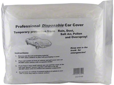 Plastic Car Cover (Universal; Some Adaptation May Be Required)