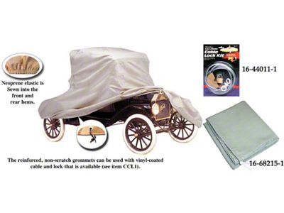 Car Cover, Poly-Cotton, Roadster Pickup, 1909-1931