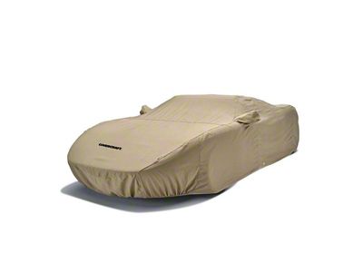 Car Cover, Tan Flannel, With Logo, Short Bed Pickup, 1961-79 (Shortbed)