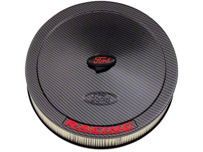 Air Cleaner,Ford Racing,Chrome-Style, Red Emblems