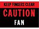 Caution Fan Decal