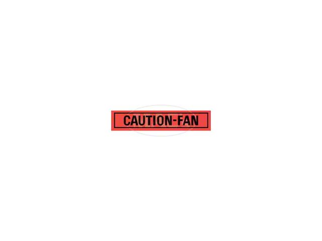 Caution Fan Decal - Falcon/Comet