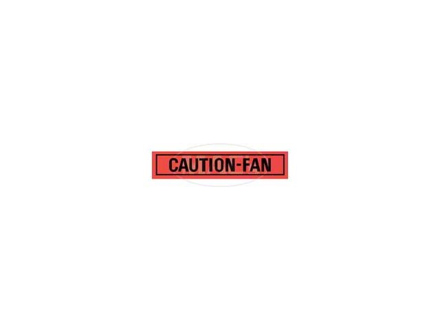 Caution Fan Decal - Ford/Mercury