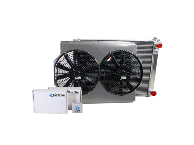 Contraflow Radiator Ecklers ComboUnit CrossFlow Radiator for Early LS 1/2/3 Engines; 2-Row ...