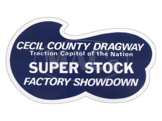 Cecil Country Dragway Super Stock Factory Showdown Decal