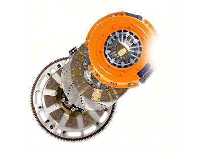 Centerforce DYAD DS Organic/Carbon Twin Disc Clutch Kit with 6-Bolt Flywheel; 10-Spline (64-73 V8 Mustang)