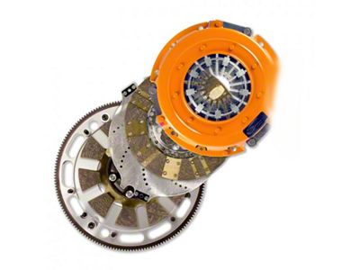 Centerforce DYAD DS Organic/Carbon Twin Disc Clutch Kit with Flywheel; 10-Spline (64-73 V8 Mustang)