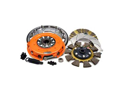 Centerforce DYAD XDS Cerametallic Twin Disc Clutch Kit with 184-Tooth 6-Bolt Flywheel; 10-Spline (69-71 Big Block V8 Mustang)