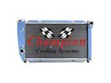 Champion All-Aluminum Radiator, 2-Row Core (302/460 V8)