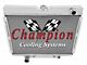 Champion Aluminum Radiator, 3-Row