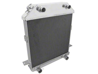 Champion Aluminum Radiator, Flat Head Configuration, 3-Row (Standard/Deluxe/Pickup, Flat Head Configuration)