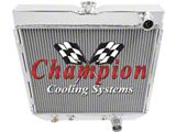 Champion ll-Aluminum Radiator, 2-Row Core, 1963-1970