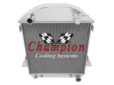 Champion Three Row Aluminum Radiator For T-Bucket With Chevy V8 Configuration, 1917-1927 (Chevy Engine)