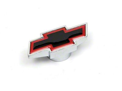 Air Cleaner Top Wing Nut, Bowtie Logo Shape, Small, Chrome (64-67 Malibu; 64-72 Chevelle)