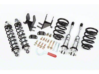 Aldan American Road Comp Series Single Adjustable Front and Rear Coil-Over Kit; 450 lb. Spring Rate (68-72 Small Block V8 Chevelle)