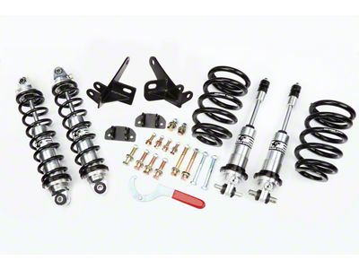 Aldan American Road Comp Series Single Adjustable Front and Rear Coil-Over Kit; 550 lb. Spring Rate (78-83 Big Block V8 Malibu)