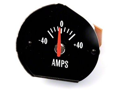 Chevelle Amp Gauge, With White Numbers, Super Sport SS , 1971-1972