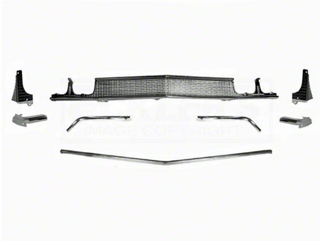 Chevelle Grille And Headlght Extn Kit, Standard, 1968