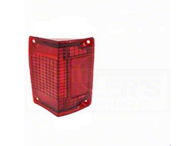 Chevelle And Malibu Taillight Lens, Left, Wagon, Best Quality, 1970-1972