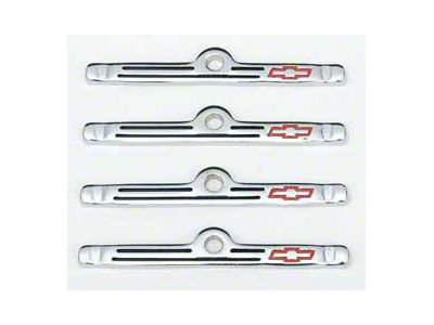 Valve Cover Clamps,Chrome,w/Bowtie,67-85