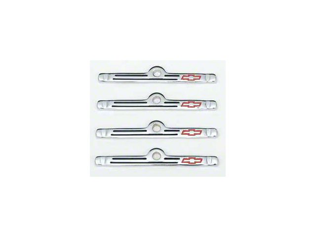 Valve Cover Clamps,Chrome,w/Bowtie,67-85