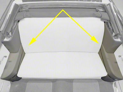 Chevelle Armrest Covers, Rear, Convertible, 1964