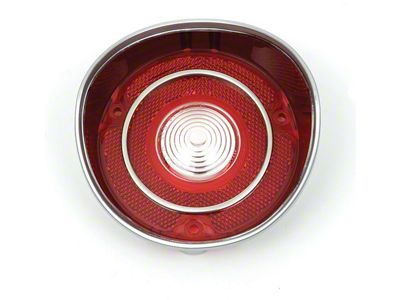 Lens, Back-Up, Deluxe w/Chrome Trim, Driver (1971 Chevelle)