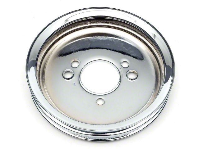 Chevelle Balancer Pulley, Chrome, Double Groove Big Block, 1965-1968