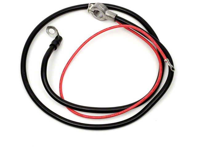 Chevelle Battery Cable, Spring Ring, Positive, Small Block,For Cars With Heavy-Duty Battery, 1966