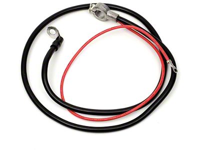Chevelle Battery Cable, Spring Ring, Positive, Small Block,For Cars With Heavy-Duty Battery, 1966