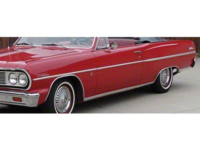 Chevelle Body Side Molding Kit, Side, Hardtop Or Convertible, 1964