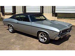 Chevelle Body Stripe Kit, Black, Super Sport SS , 1969