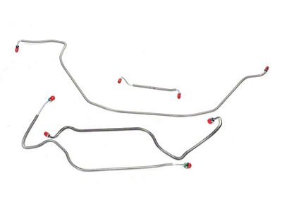 Chevelle Brake Line Set, Front, Malibu, For Cars With PowerDrum Brakes, 1968-1972