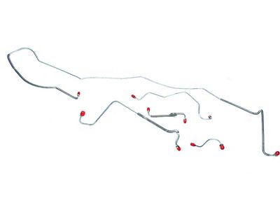 Brake Line Set,Front,5 Pc Pwr Disc SS ,1967