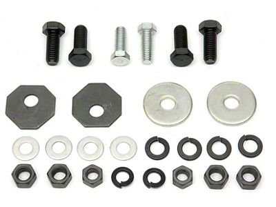 Chevelle Bumper Bracket Mounting Hardware, Rear, Except Wagon, 1966