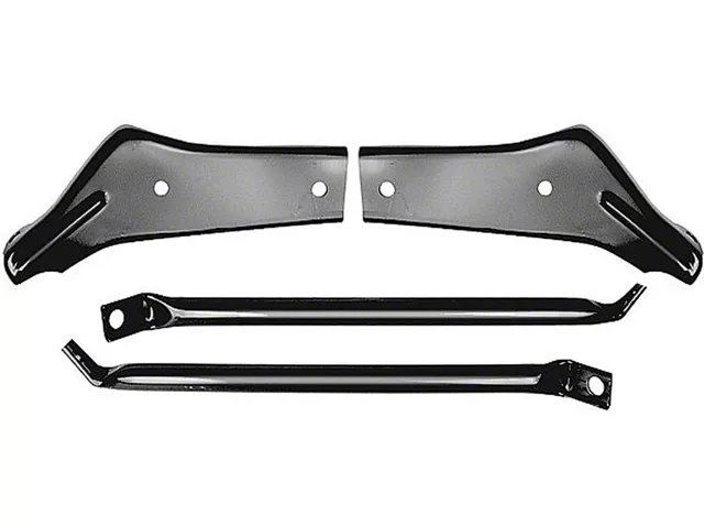 Chevelle Bumper Brackets, Rear, Except Wagon, 1966-1967