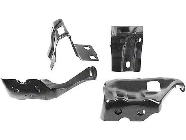 Chevelle Bumper Brackets, Rear, Except Wagon, 1971-1972