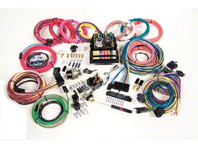 Chevelle Custom Car Wiring Harness Kit, Modular Panel, 15-Circuit, Highway 15, American Autowire, 1964-1972