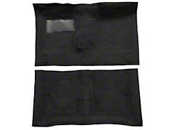 Chevelle Carpet Set, Molded, 80/20 Loop, 2-Door Coupe & Convertible, Black, For Cars Without 4-Speed Transmission, 1967
