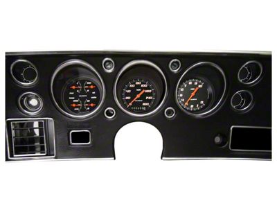 Chevelle Classic Instruments Velocity Black Custom Gauge Package, 1970-1972