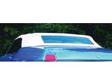 Convertible Top Only; Superior White/Black (68-72 Chevelle Convertible)