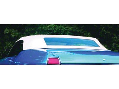 Chevelle Convertible Top, White, With Black Lining, 1968-1972