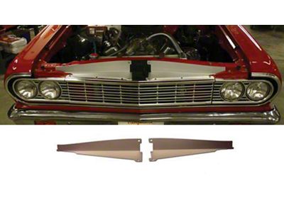 Chevelle Core Support Filler Panel, Anodized Aluminum, 1964