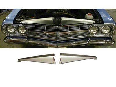 Chevelle Core Support Filler Panel, Anodized Aluminum, 1965