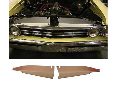 Chevelle Core Support Filler Panel, Anodized Aluminum, 1967